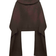 Brunello Cucinelli Wool And Cashmere Hooded Scarf - Brown