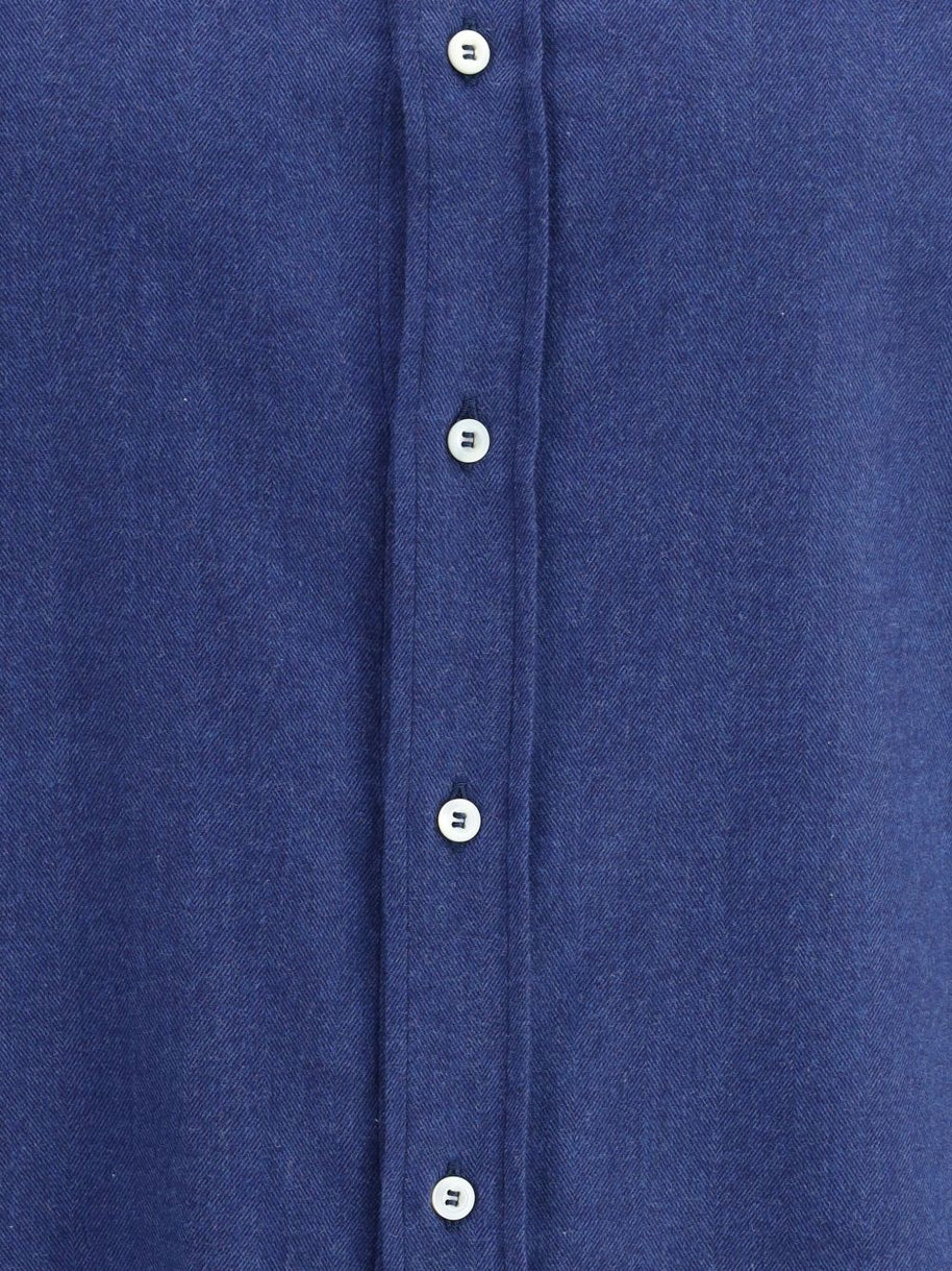 Brunello Cucinelli Cotton Blend Shirt - Blue