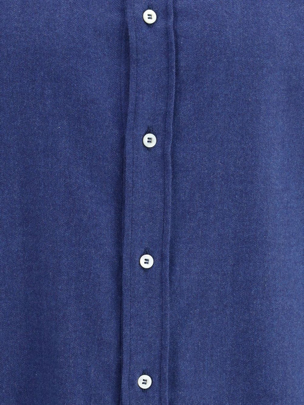 Brunello Cucinelli Cotton Blend Shirt - Blue