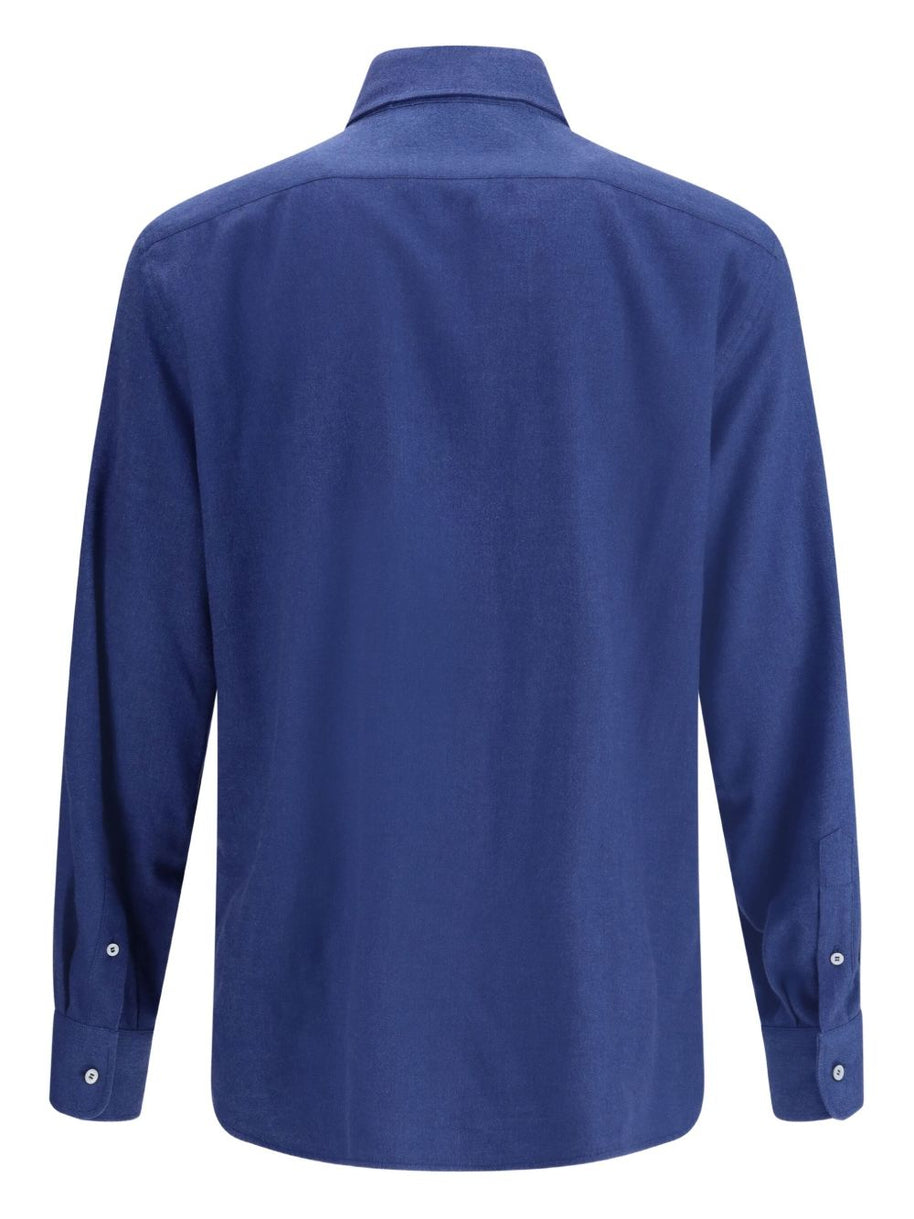 Brunello Cucinelli Cotton Blend Shirt - Blue