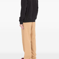 MM6 Maison Margiela Logo Cotton Crewneck Sweatshirt - Black