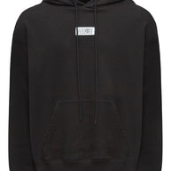 MM6 Maison Margiela Logo Cotton Hoodie - Black