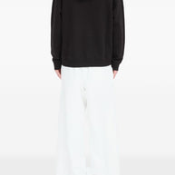 MM6 Maison Margiela Logo Cotton Hoodie - Black