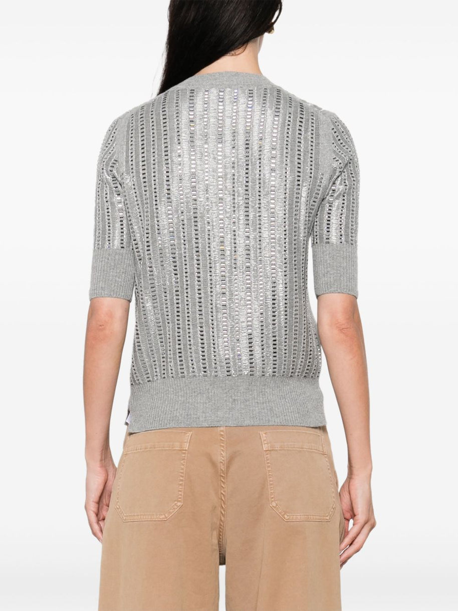 Ermanno Scervino Wool-cashmere Blend Sweater - Grey
