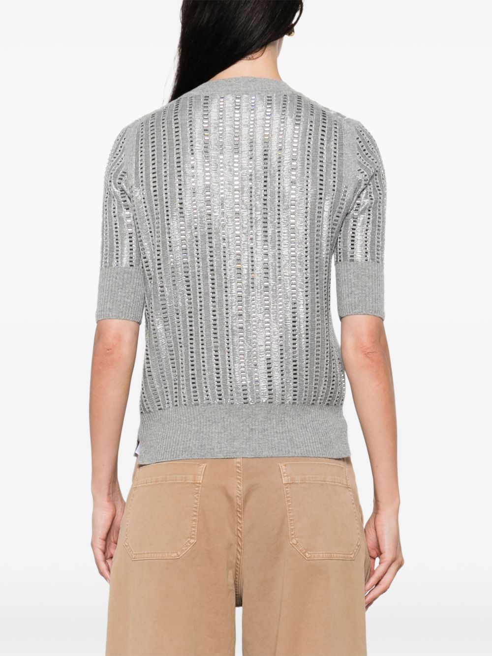 Ermanno Scervino Wool-cashmere Blend Sweater - Grey