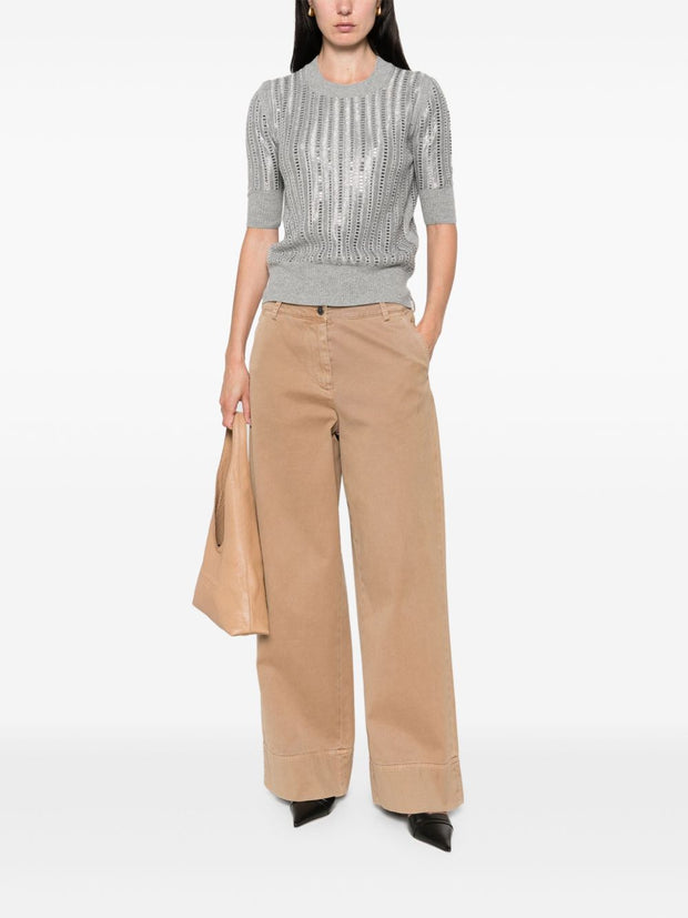 Ermanno Scervino Wool-cashmere Blend Sweater - Grey