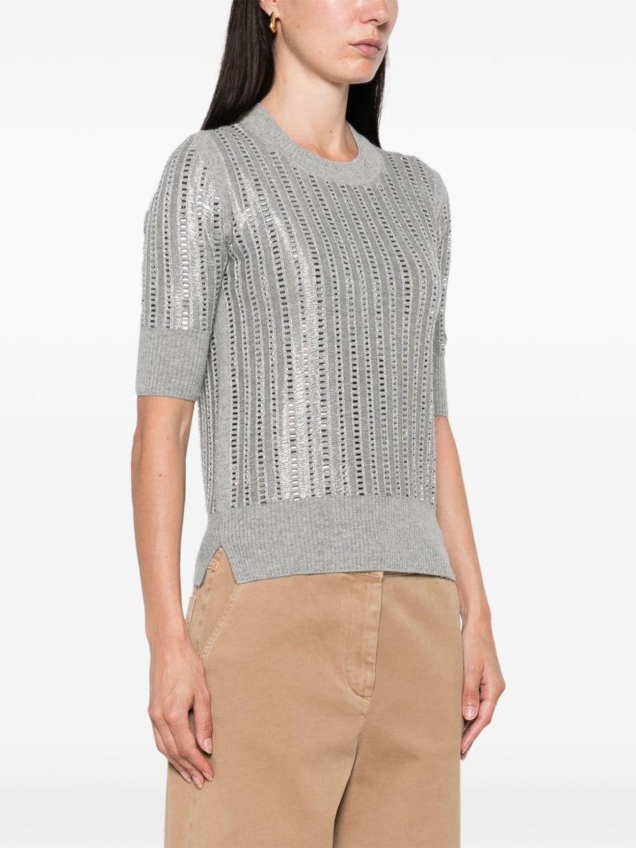 Ermanno Scervino Wool-cashmere Blend Sweater - Grey