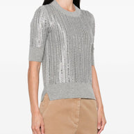 Ermanno Scervino Wool-cashmere Blend Sweater - Grey