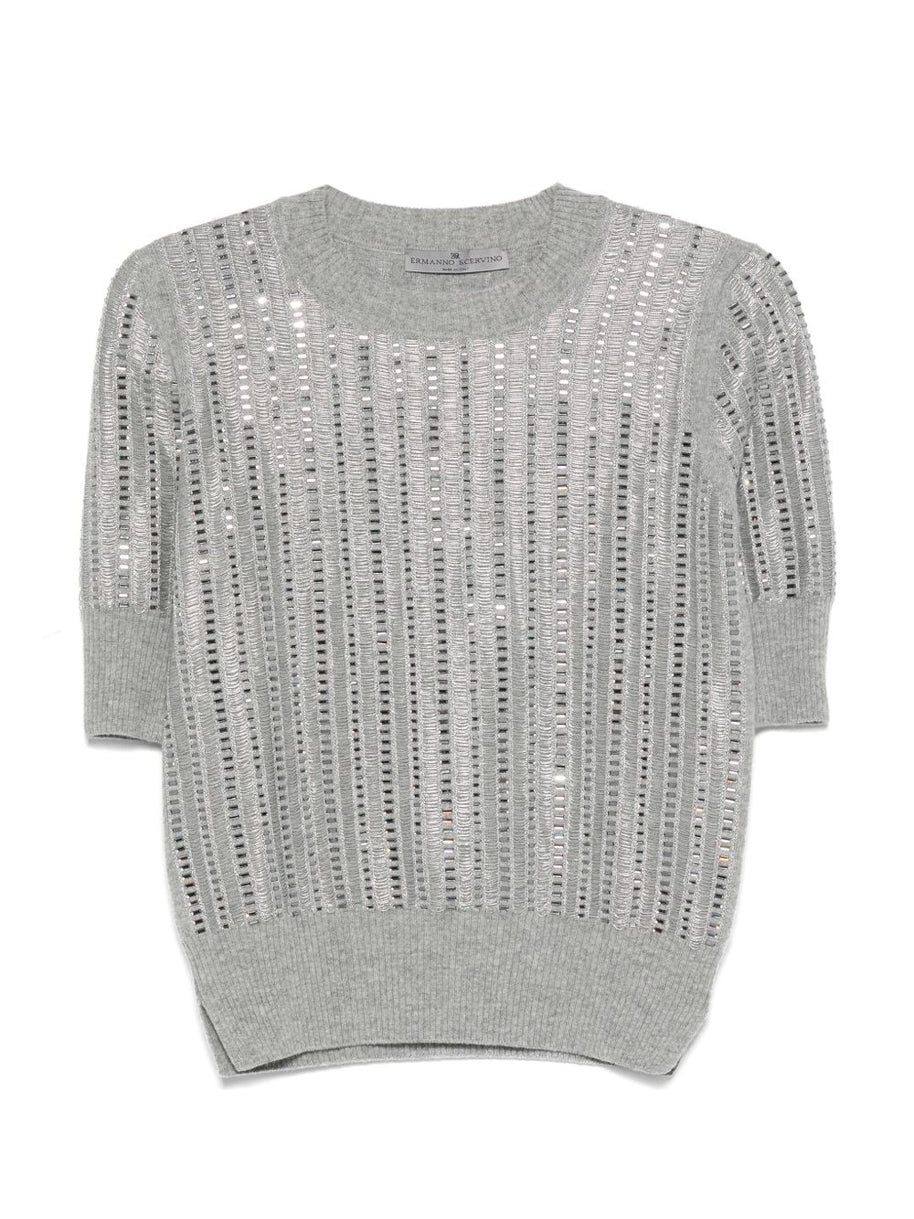 Ermanno Scervino Wool-cashmere Blend Sweater - Grey