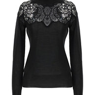 Ermanno Scervino Cashmere Turtle-neck Sweater - Black