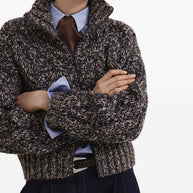 Brunello Cucinelli Wool Zipped Cardigan - Blue
