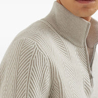 Brunello Cucinelli Cashmere Turtle Neck Jumper - White
