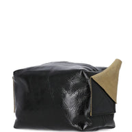 Uma Wang Small Wide Strap Leather Shoulder Bag - Black