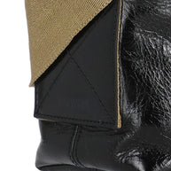 Uma Wang Small Wide Strap Leather Shoulder Bag - Black