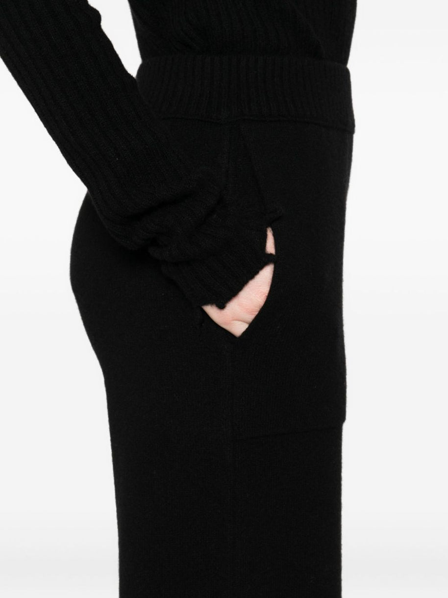 Uma Wang Cashmere Straight Leg Trousers - Black