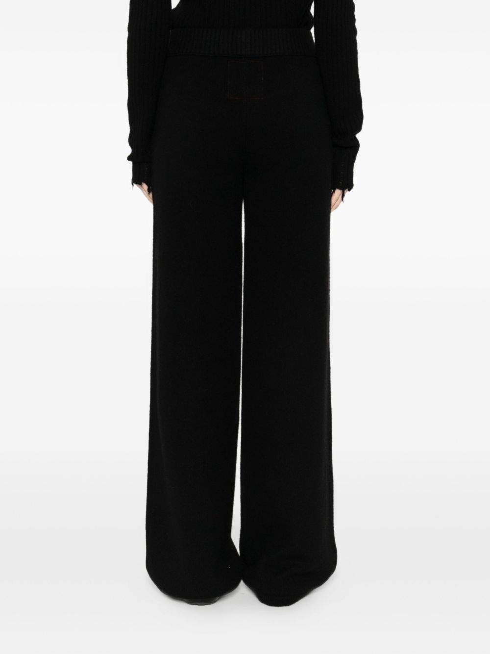 Uma Wang Cashmere Straight Leg Trousers - Black