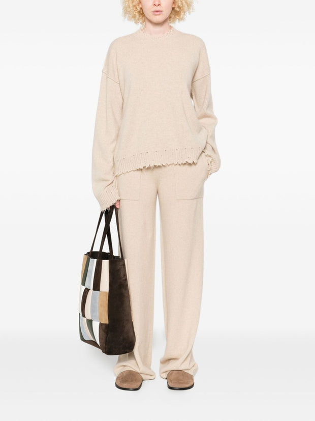 Uma Wang  Cashmere Crewneck Jumper  - Beige