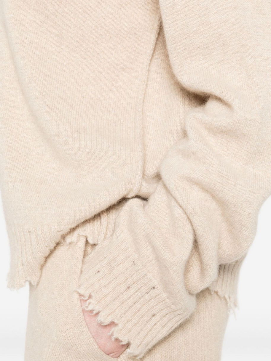Uma Wang  Cashmere Crewneck Jumper  - Beige