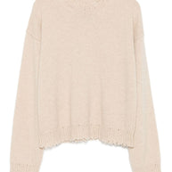 Uma Wang  Cashmere Crewneck Jumper  - Beige
