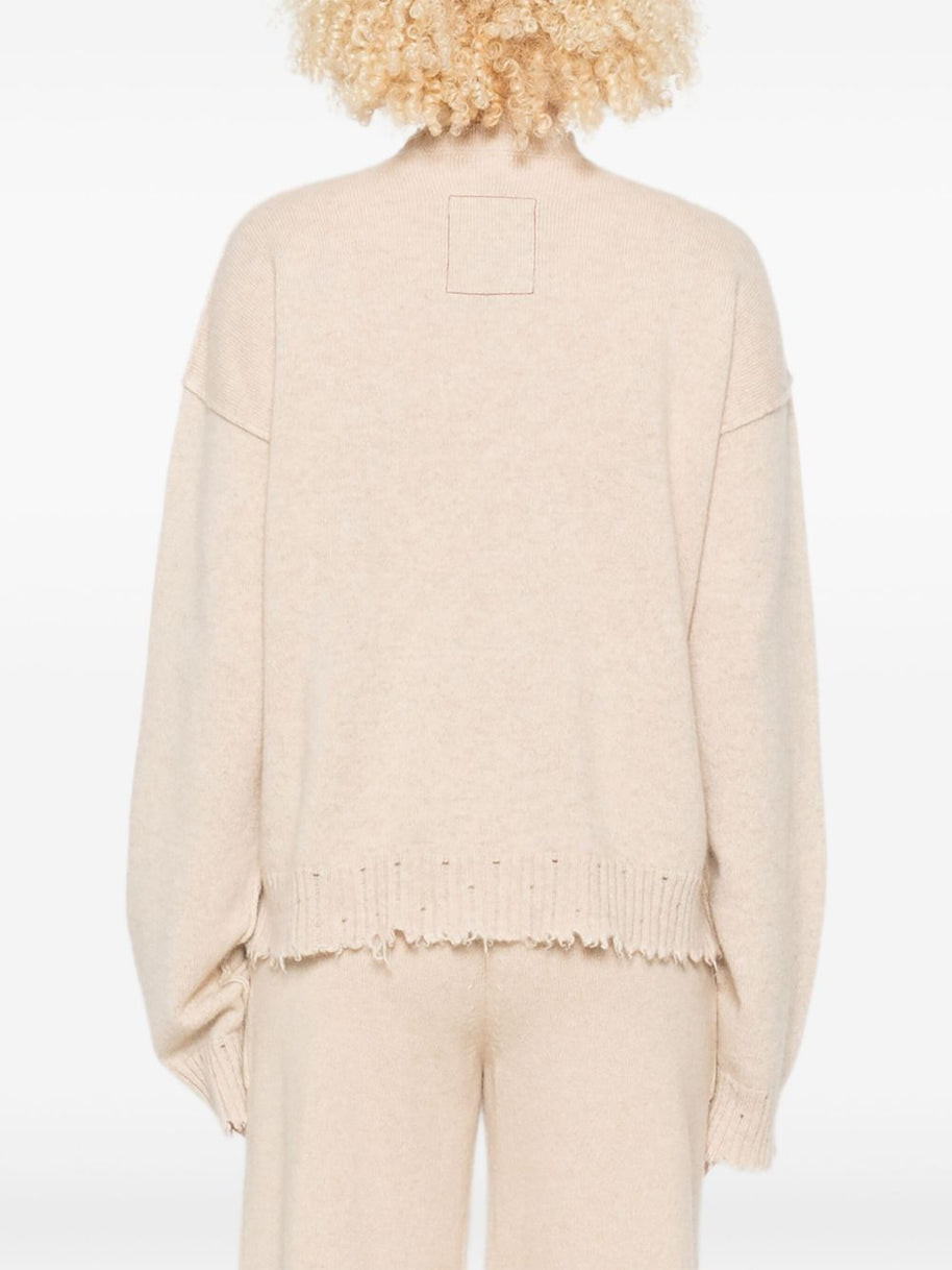 Uma Wang  Cashmere Crewneck Jumper  - Beige