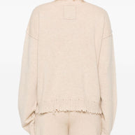 Uma Wang  Cashmere Crewneck Jumper  - Beige