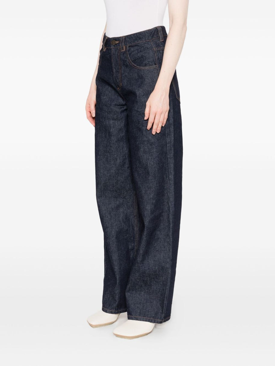 Uma Wang Cotton Wide-leg Trousers - Blue
