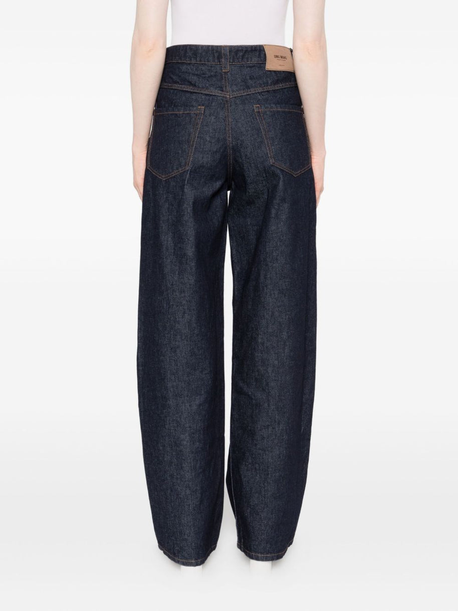 Uma Wang Cotton Wide-leg Trousers - Blue