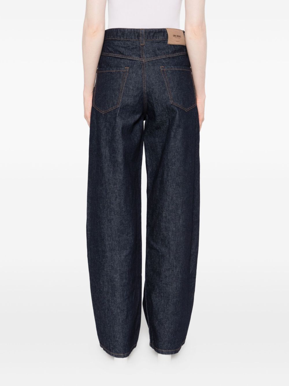 Uma Wang Cotton Wide-leg Trousers - Blue