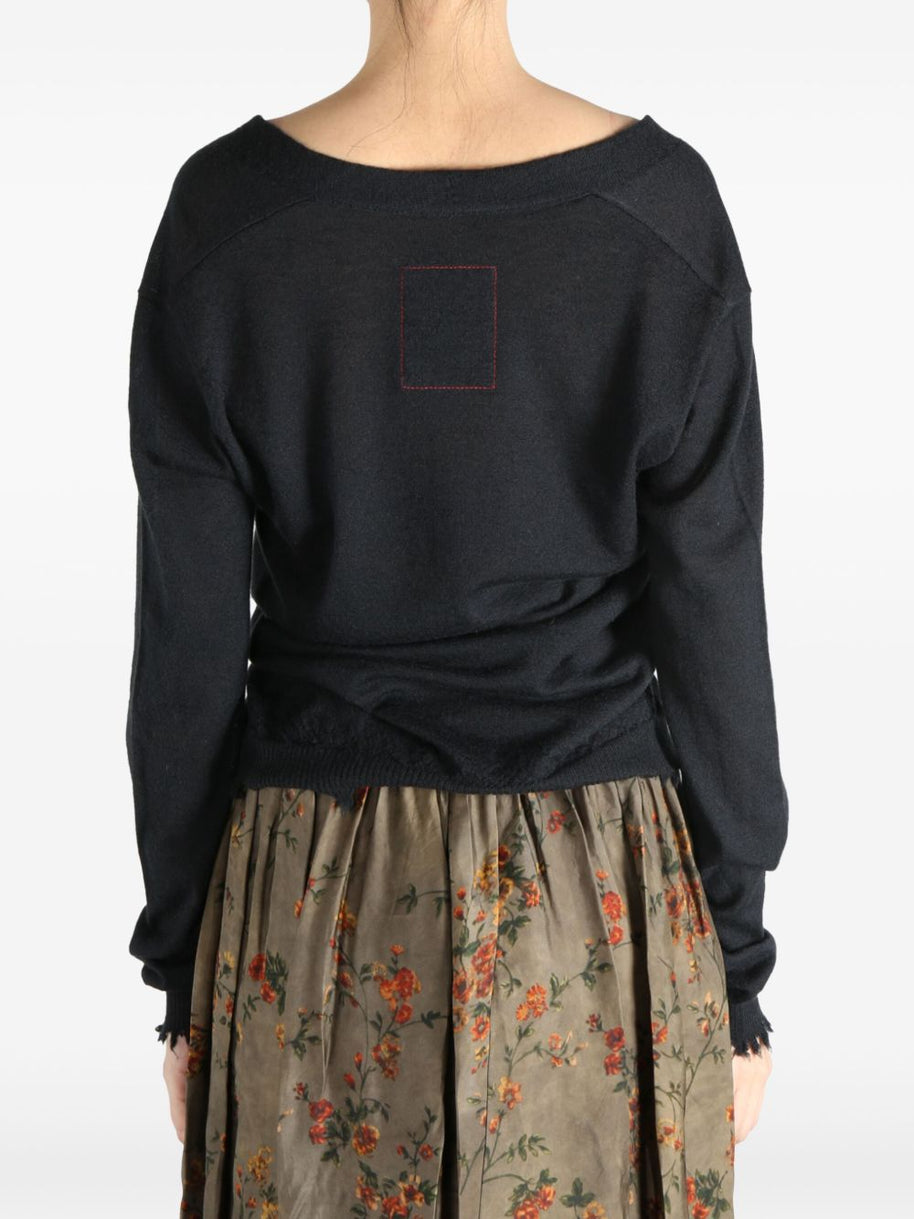 Uma Wang Cashmere Oversized Cardigan - Black