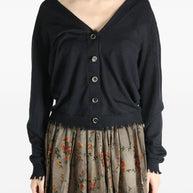 Uma Wang Cashmere Oversized Cardigan - Black
