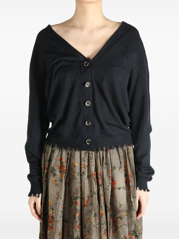 Uma Wang Cashmere Oversized Cardigan - Black