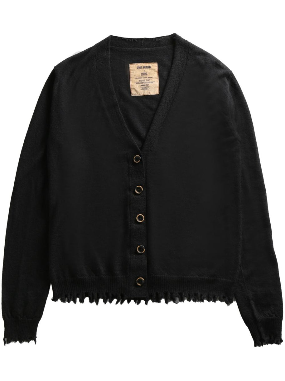 Uma Wang Cashmere Oversized Cardigan - Black