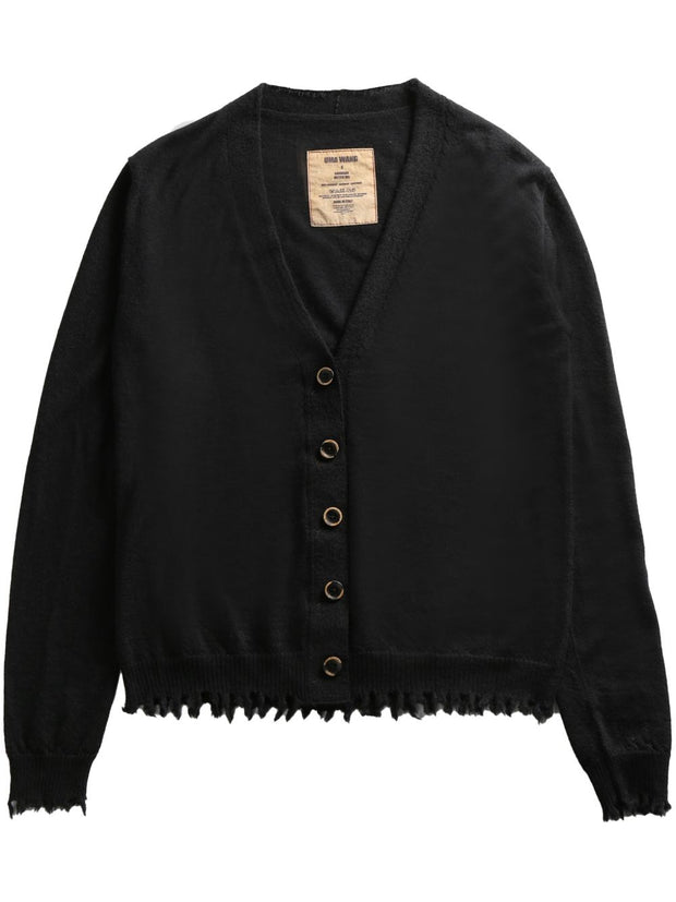 Uma Wang Cashmere Oversized Cardigan - Black