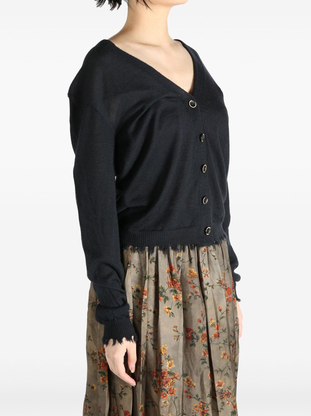 Uma Wang Cashmere Oversized Cardigan - Black