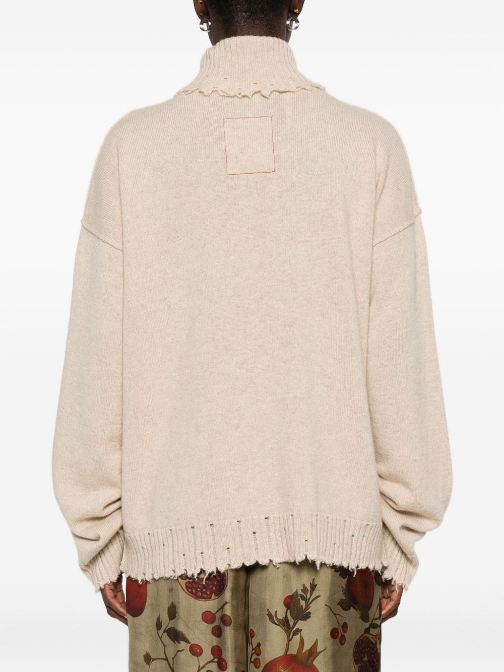 Uma Wang Cashmere Turtle-neck Jumper - Beige