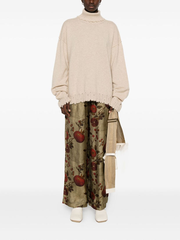 Uma Wang Cashmere Turtle-neck Jumper - Beige