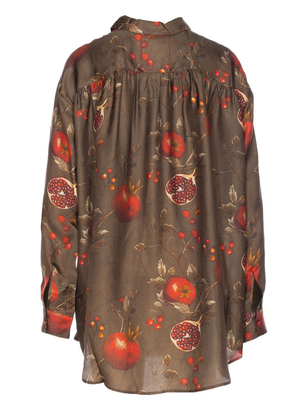 Uma Wang Printed Shirt - Brown