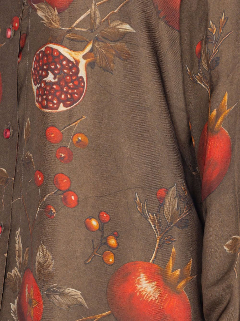 Uma Wang Printed Shirt - Brown