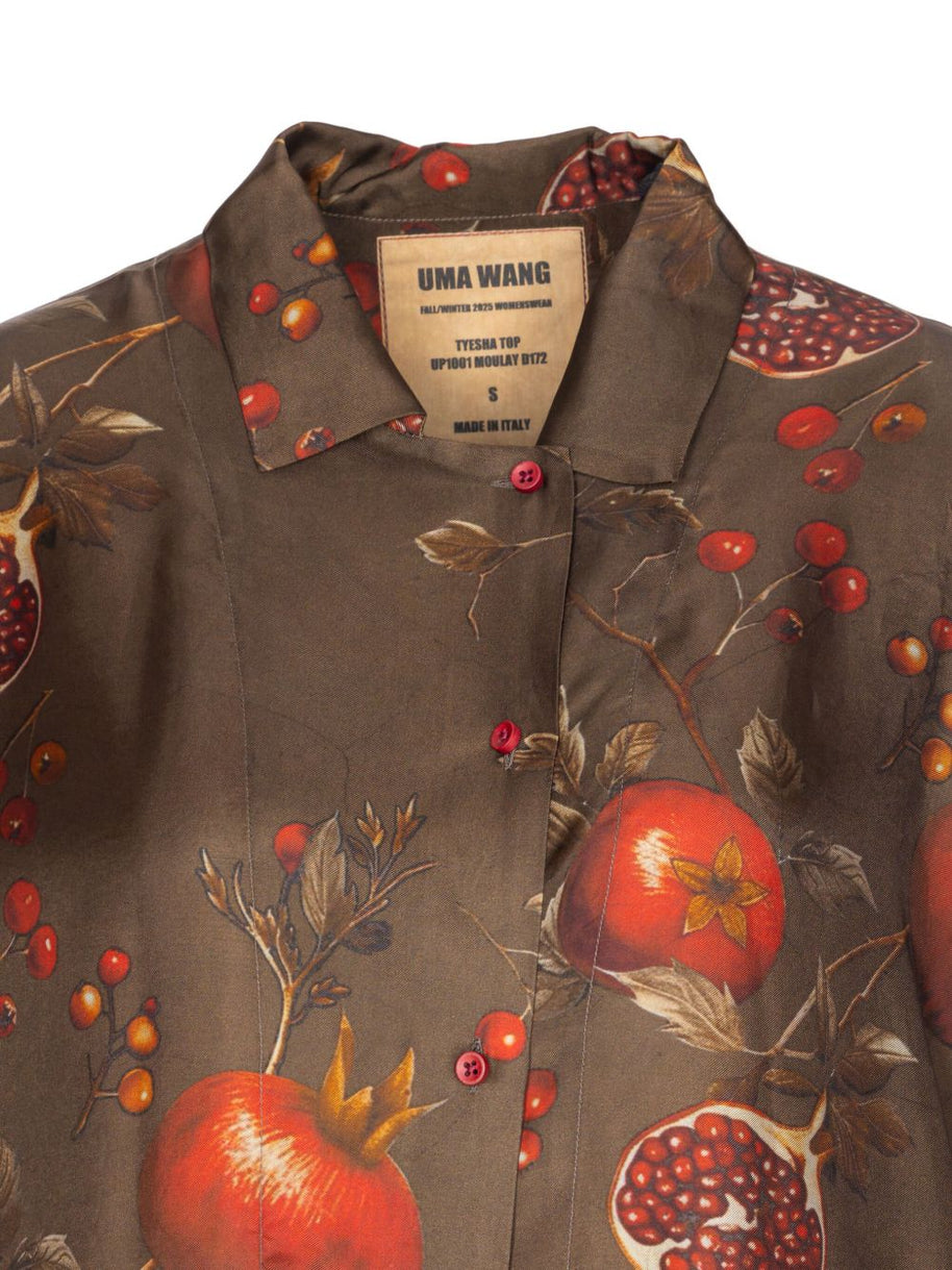Uma Wang Printed Shirt - Brown