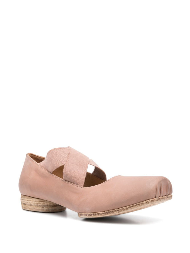 Uma Wang Leather Ballet Flats - Powder