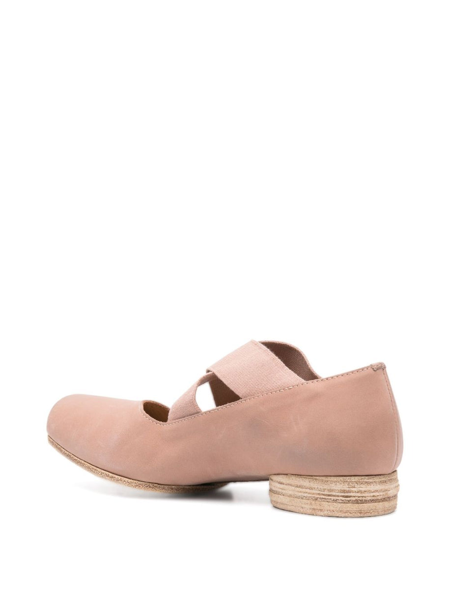 Uma Wang Leather Ballet Flats - Powder