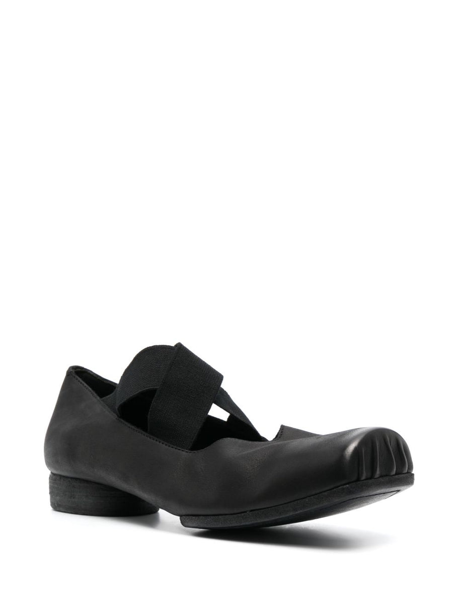 Uma Wang Leather Ballet Flats - Black