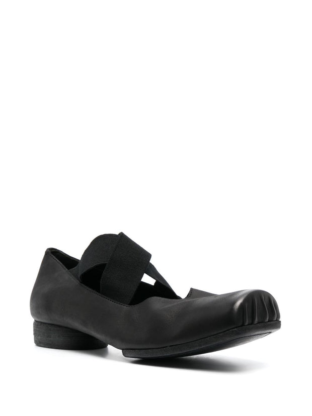 Uma Wang Leather Ballet Flats - Black