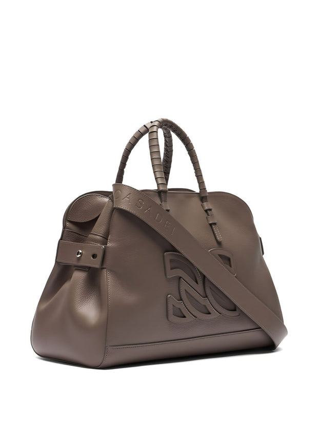 Casadei Park Avenue Leather Bag - Beige