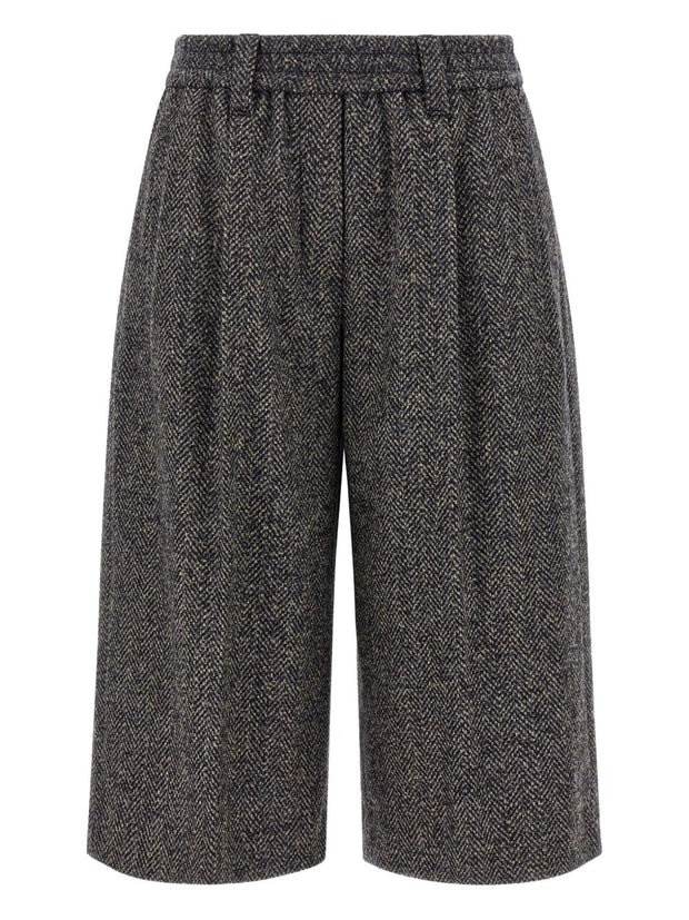 Brunello Cucinelli Herringbone Twill Shorts