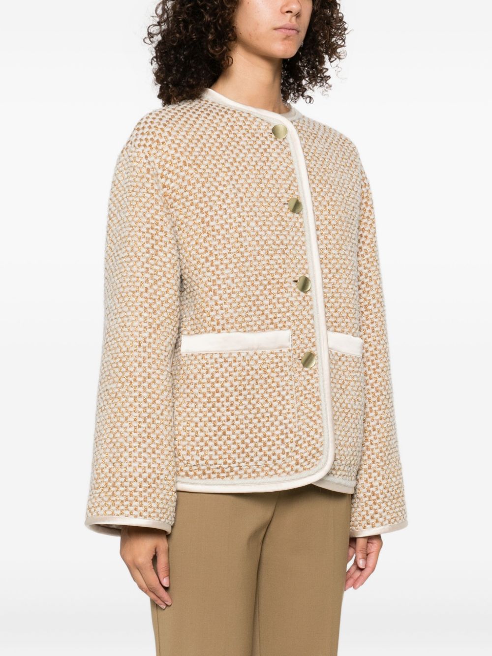 Forte Forte Tweed Jacket - Golden
