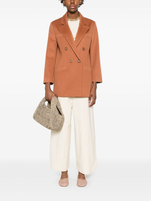 Forte Forte Cotton High-waisted Trousers - Beige