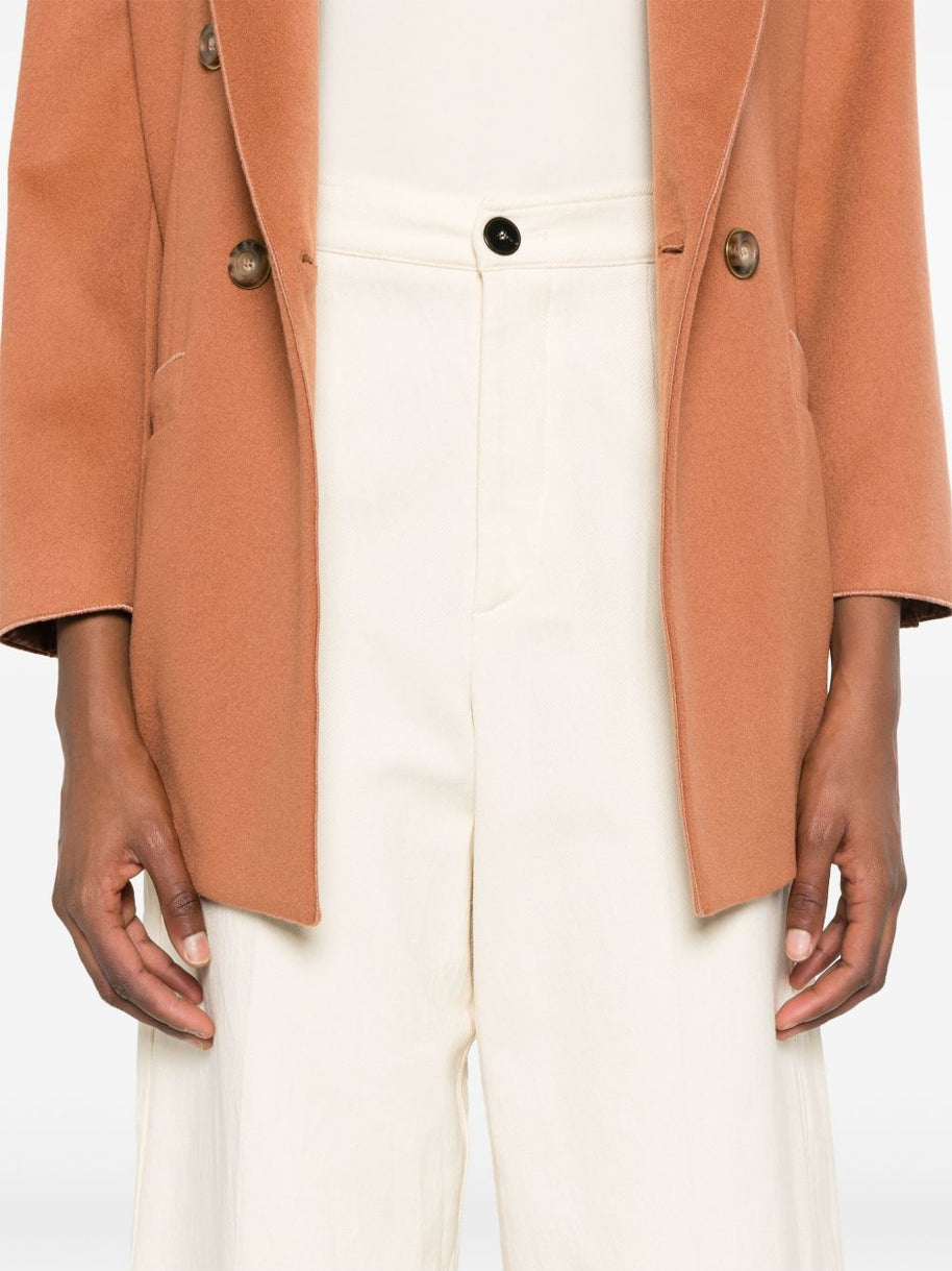Forte Forte Cotton High-waisted Trousers - Beige