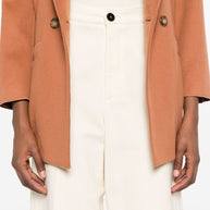 Forte Forte Cotton High-waisted Trousers - Beige