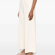 Forte Forte Cotton High-waisted Trousers - Beige